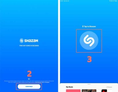 پيدا كردن اهنگ با صدا shazam