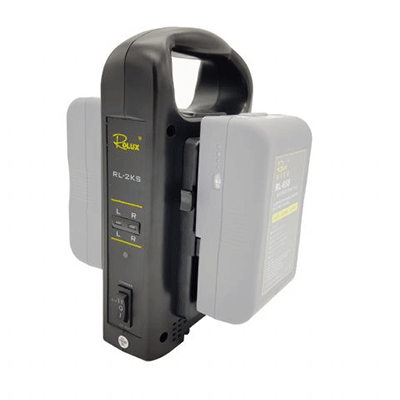 برسی شارژر دوقلوی باتری وی مانت Rolux Dual Battery Charger RL-2KS for V-Mount Battery