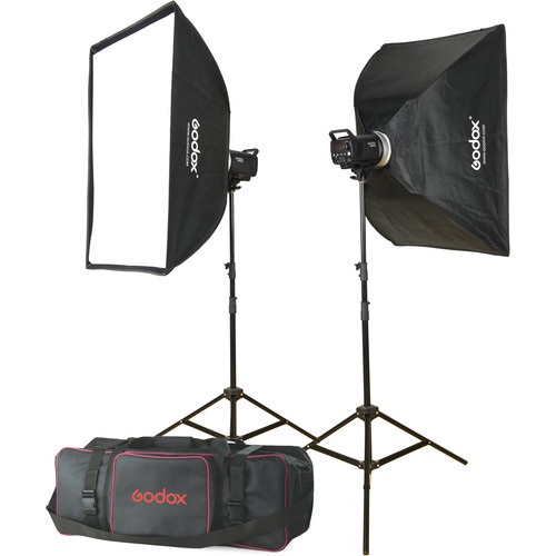 برسی کیت فلاش 2 شاخه گودکس Godox MS300-F 2-Monolight Kit (With GODOX DM-16 Flash Trigger)