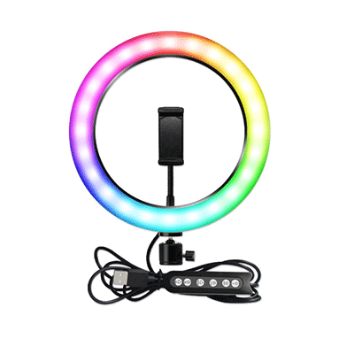 برسی رینگ لایت آر جی بی MJ36 RGB RING LIGHT