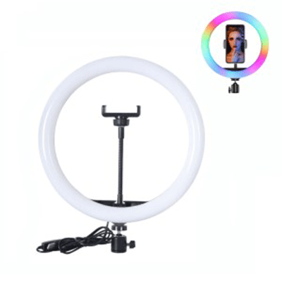 برسی رینگ لایت آر جی بی MJ33 RGB RING LIGHT