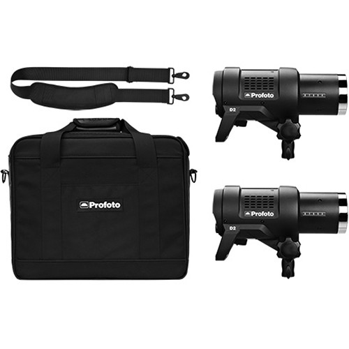 برسی کیت فلاش 500 ژول پروفوتو Profoto D2 Duo 500/500 AirTTL 2-Light Kit PN:901016