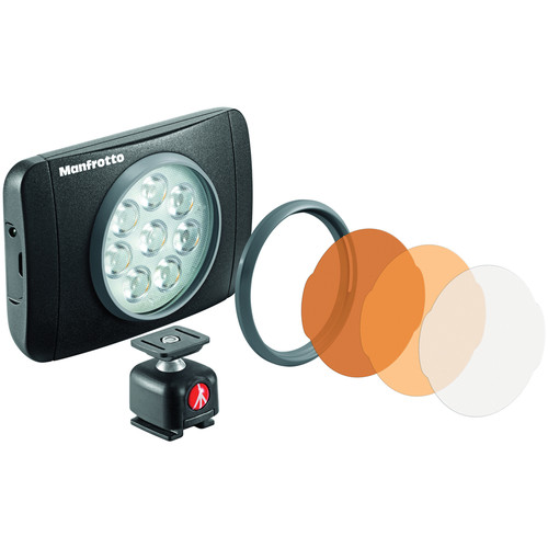 برسی نور ال ای دی مانفروتو Manfrotto Lumimuse 8 On-Camera LED Light:MLUMIEMU