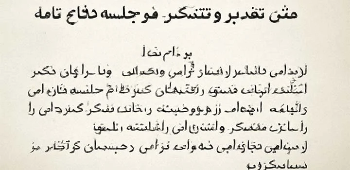 متن تقدیر و تشکر در جلسه دفاع پایان نامه