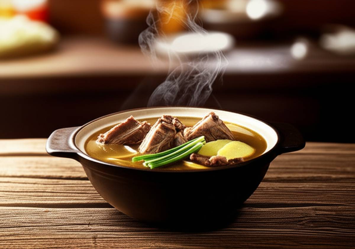 سوپ دنده خوک (Pork Rib Soup): دستور پخت آسان و مقوی
