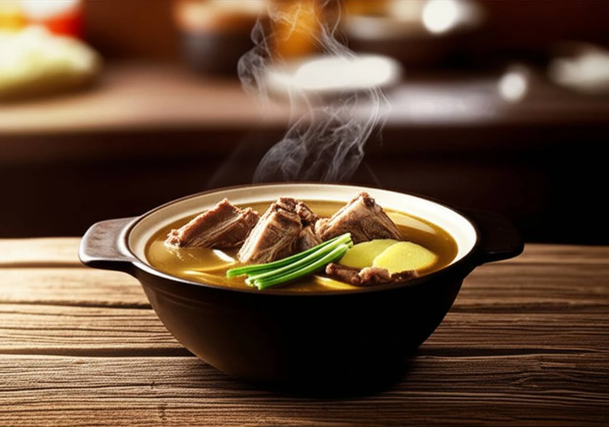 سوپ دنده خوک (Pork Rib Soup): دستور پخت آسان و مقوی