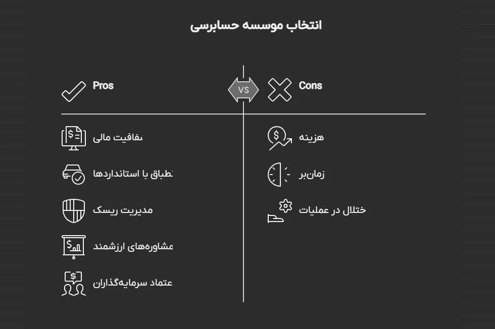 بهترین موسسه حسابرسی یا بهترین شرکت حسابرسی